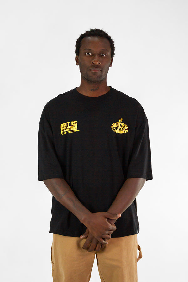 Remera King Of Art Austin Negro