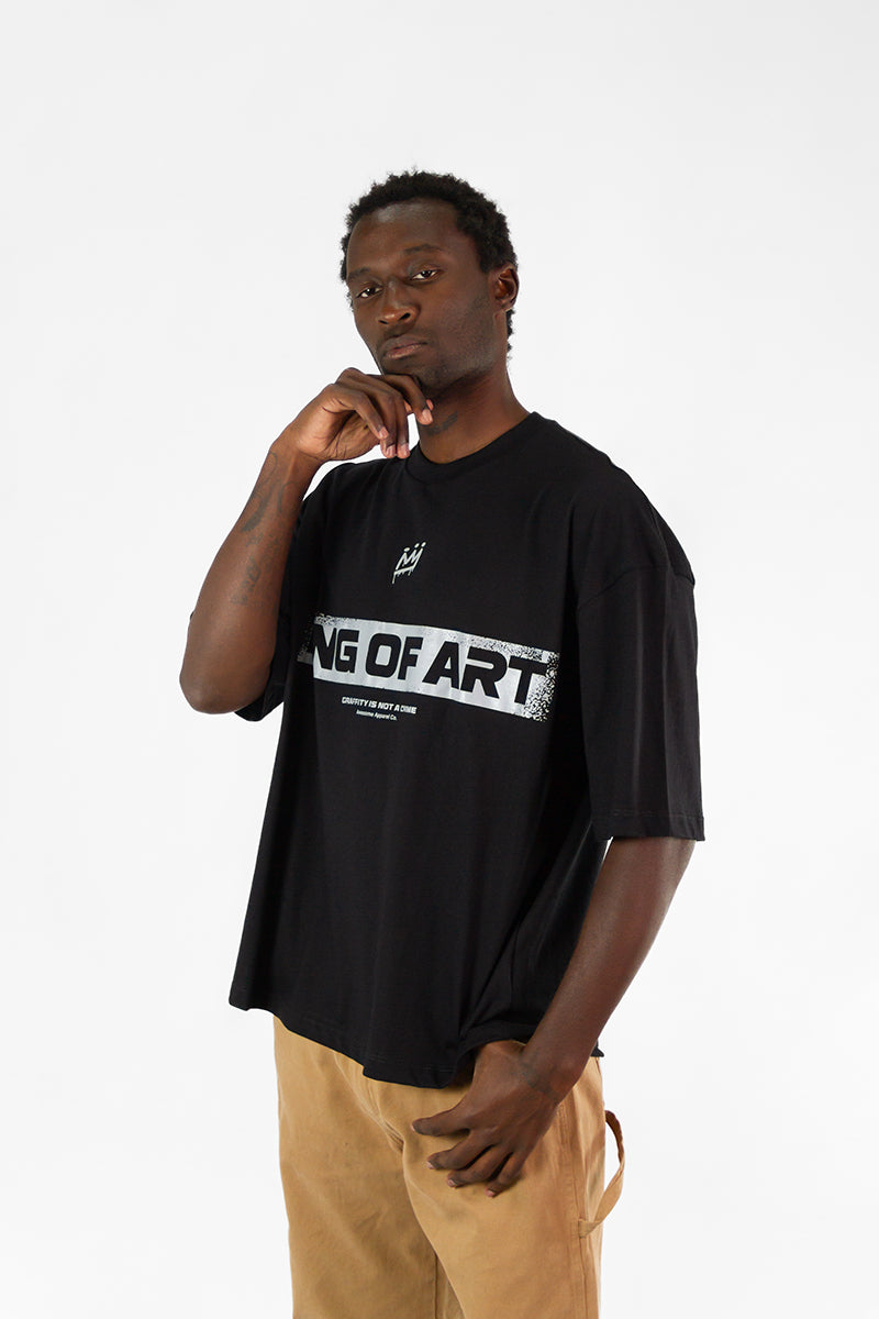 Remera King Of Art Box Negro