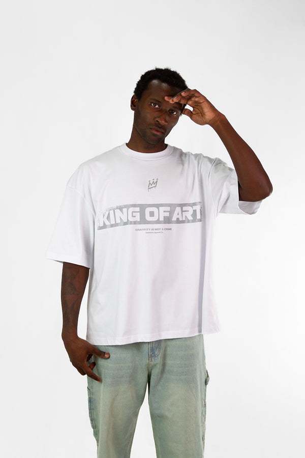 Remera King Of Art Box Blanco