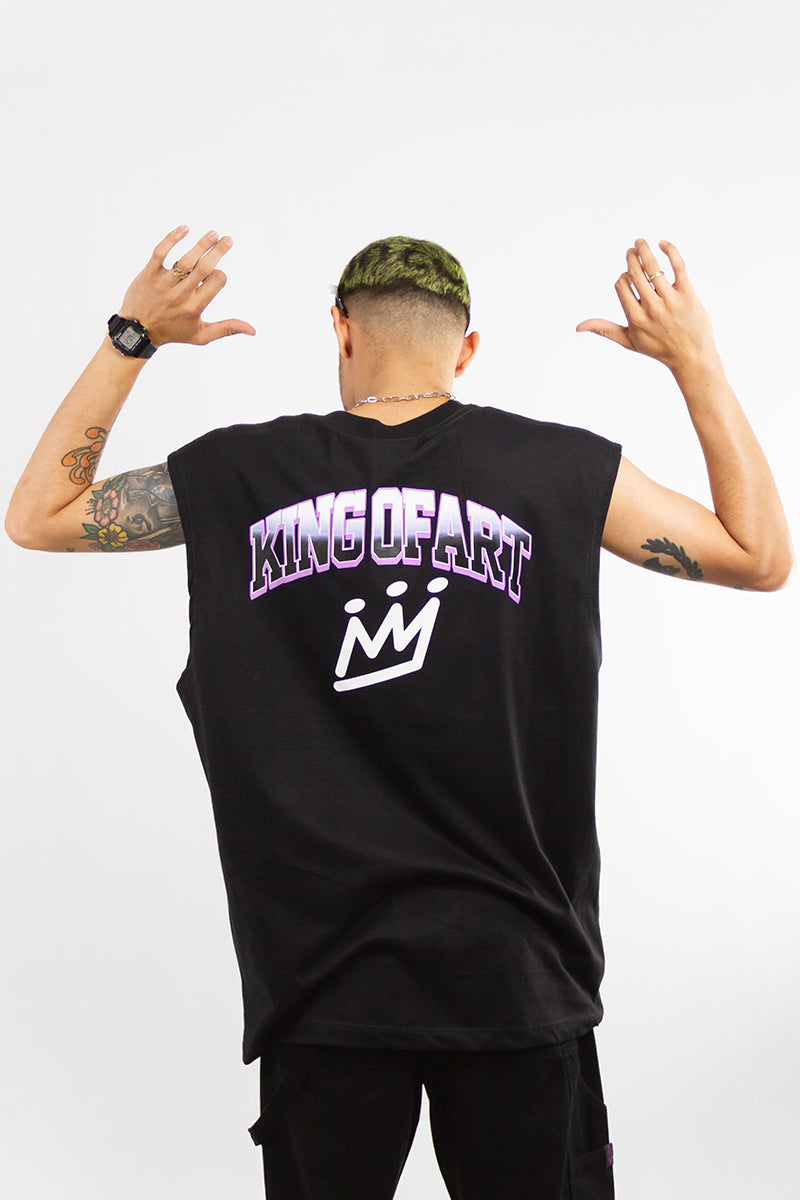 Remera King of Art Mullet Koa Negro