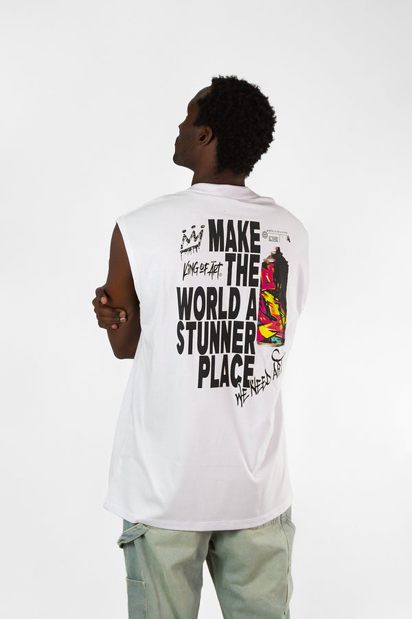 Musculosa King Of Art Mullet Blanco