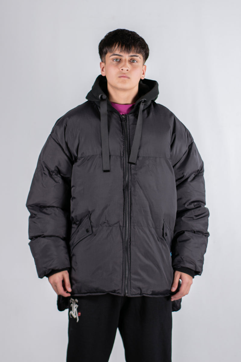 Campera King Of Art H Puffer Negro Unisex