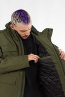 Campera King Of Art H Parka Militar Verde