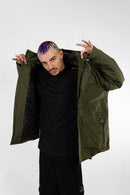 Campera King Of Art H Parka Militar Verde