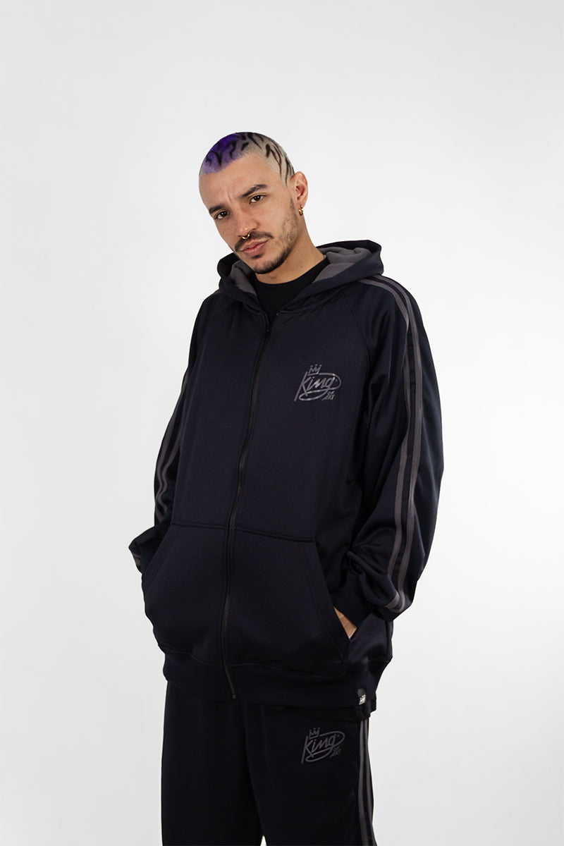 Campera King Of Art H Strips Negro/Gris 6B8