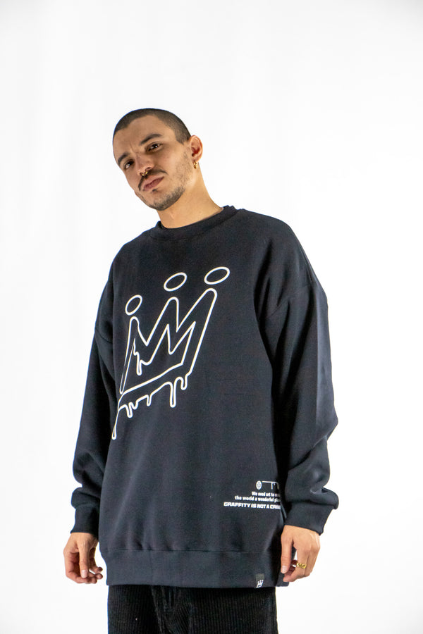 Buzo king Of Art Hombre Essential Negro 6013