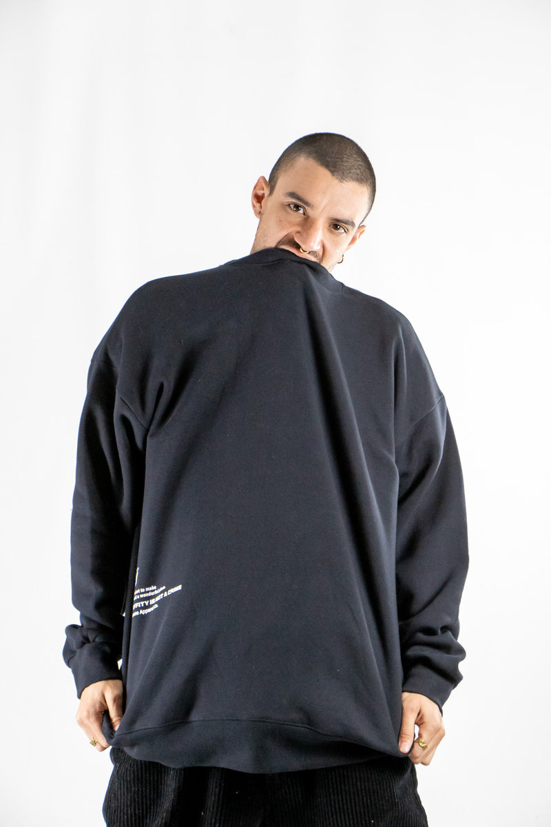 Buzo King Of Art Hombre Essential Negro 6012B