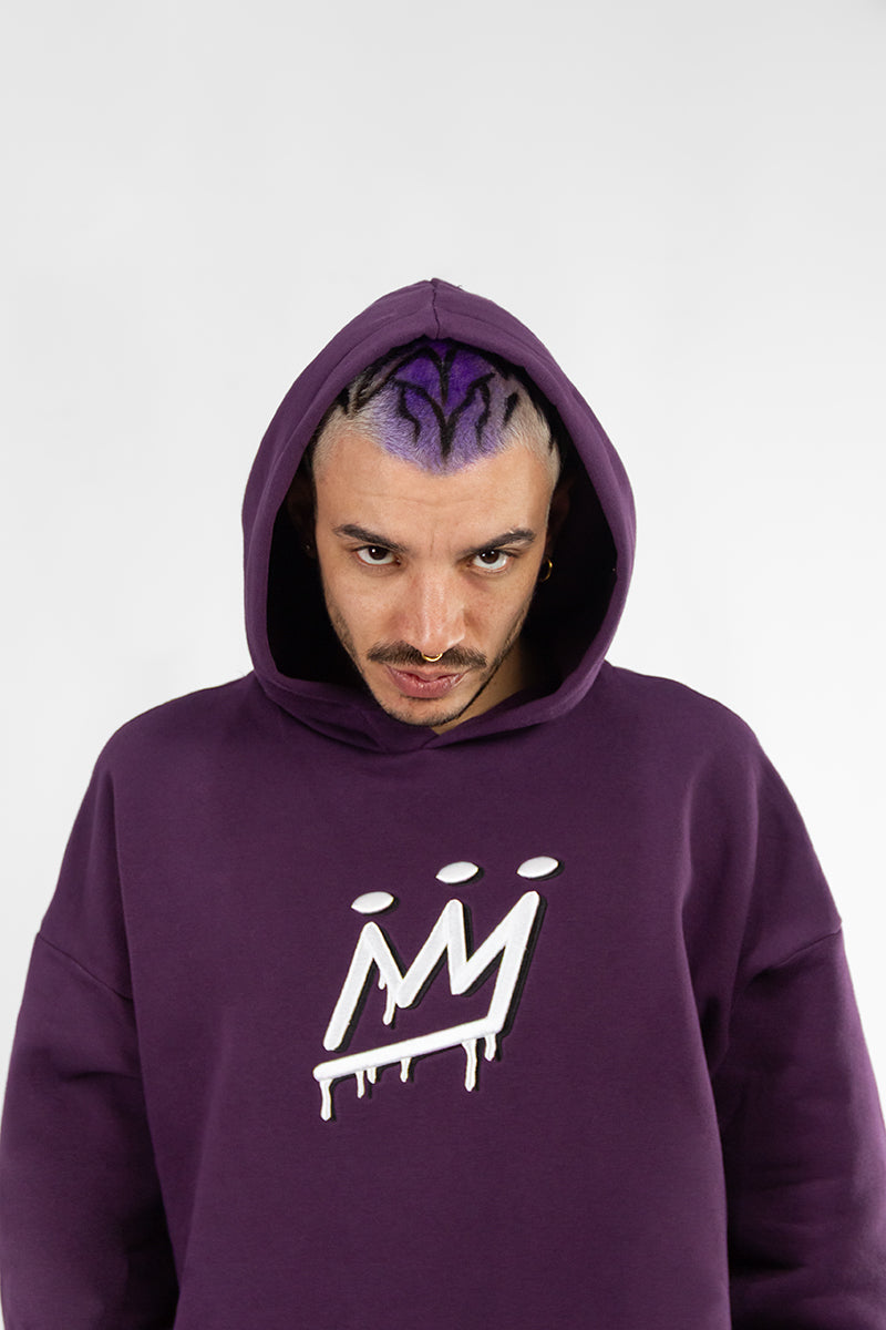 Canguro Buzo Violeta Hombre Buzo King Of Art H Baker Violeta 6464B