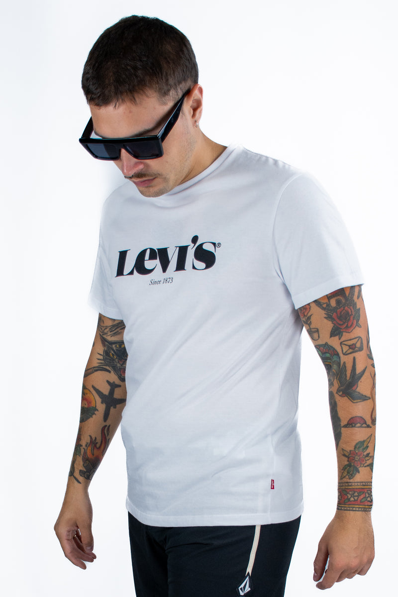 Remera Levis Graphic Set In Neck Vintage Logo Blanco⚪