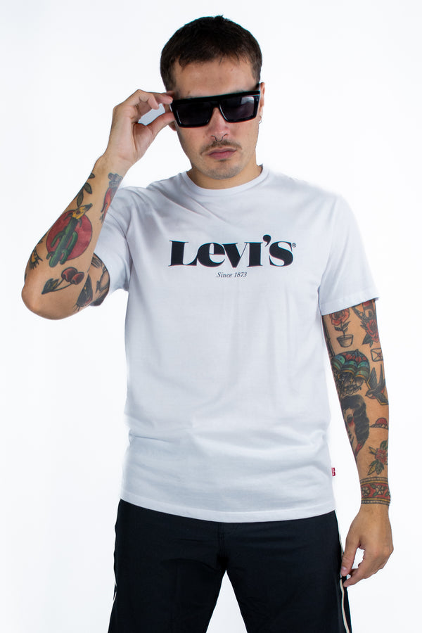 Remera Levis Graphic Set In Neck Vintage Logo Blanco⚪