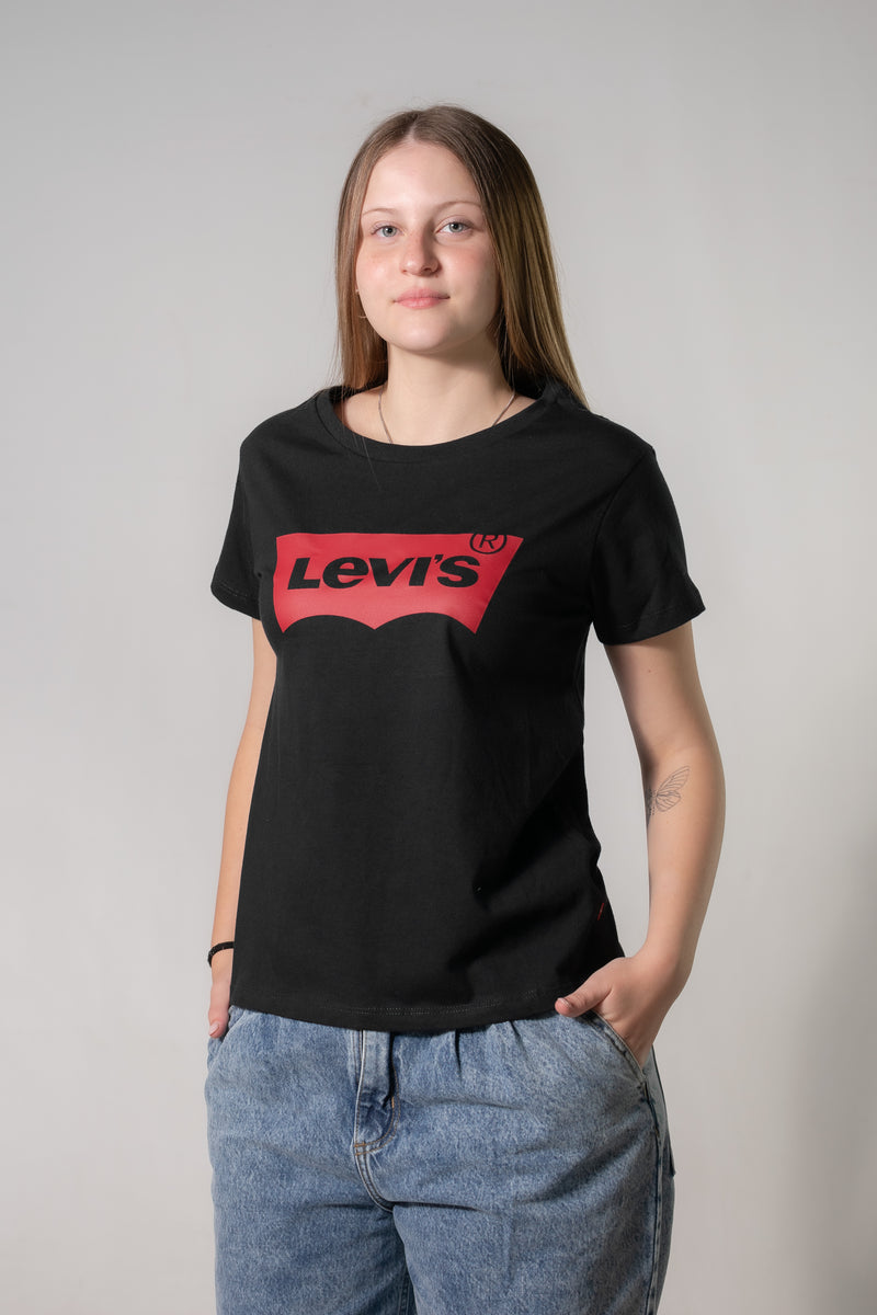 Remera Levis De Mujer The Perfect Tee Batw C Negro🖤💓