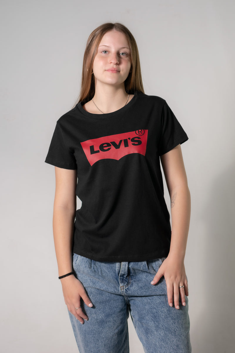 Remera Levis De Mujer The Perfect Tee Batw C Negro🖤💓