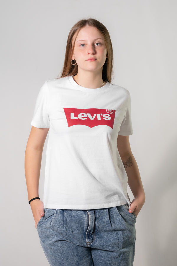 Remera Levis De Mujer The Perfect Tee Batw Blanco