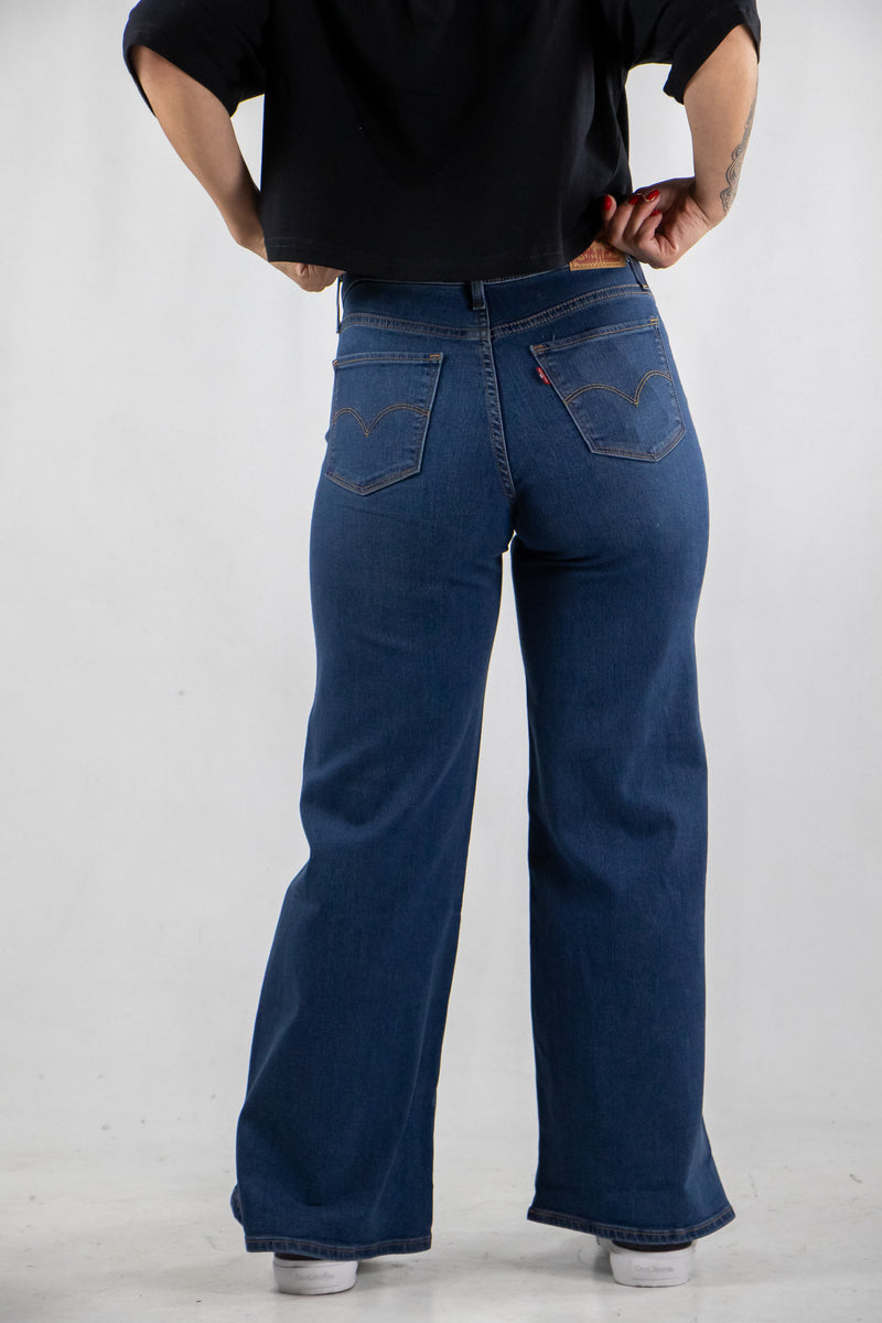 Jean Levis Wide 318 Leg Clever Girl Medio Oscuro