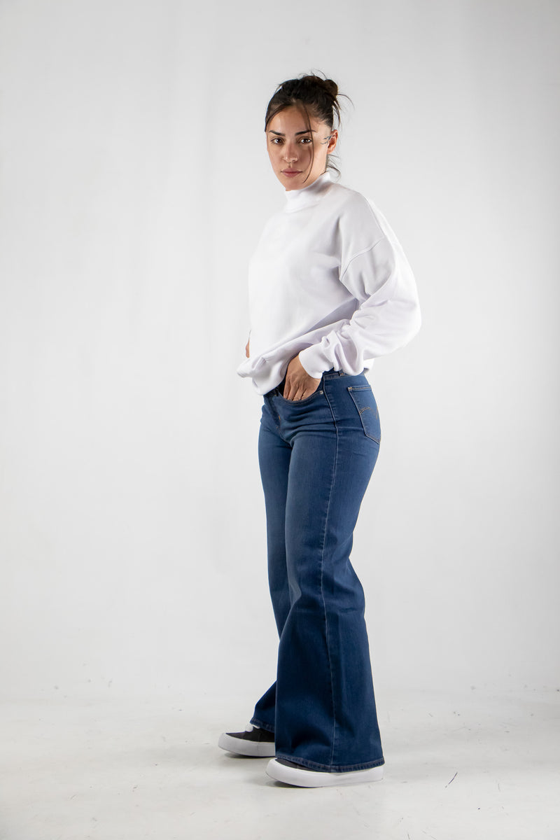 Jean Levis Wide 318 Leg Clever Girl Medio Oscuro