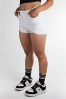 Short Levi´s Hi Rise Wheathered White Blanco