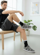 Medias King Of Art Negro/Blanco