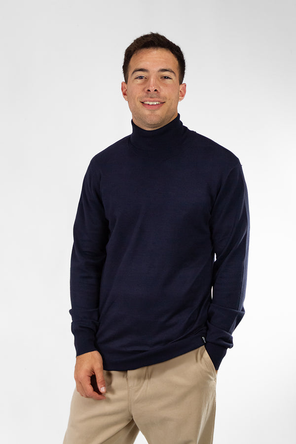 Sweater Ocn H Liso Syntetic Marino