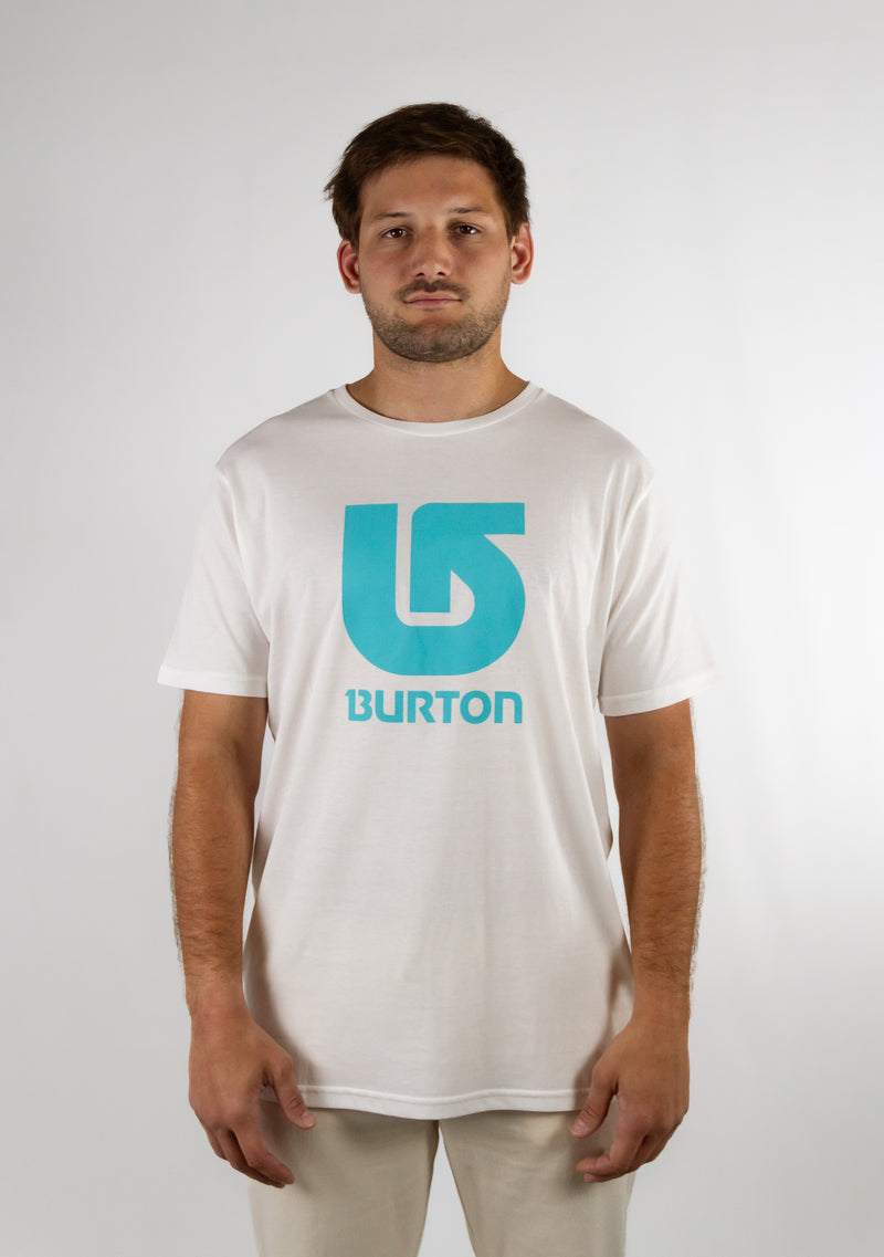 Remera Burton H Vertical White-Blue