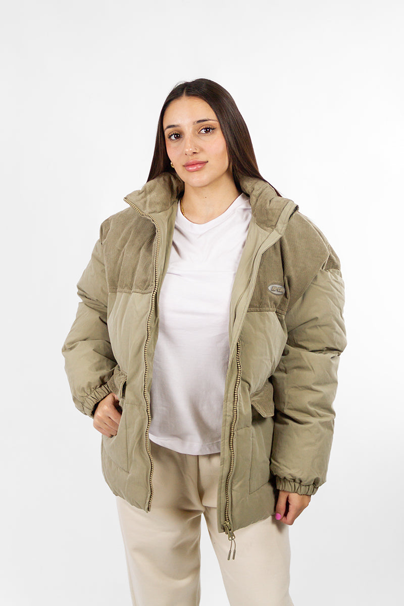 Campera Rip Curl Mujer G JK CORD (N7) Puffer High Tide Verde