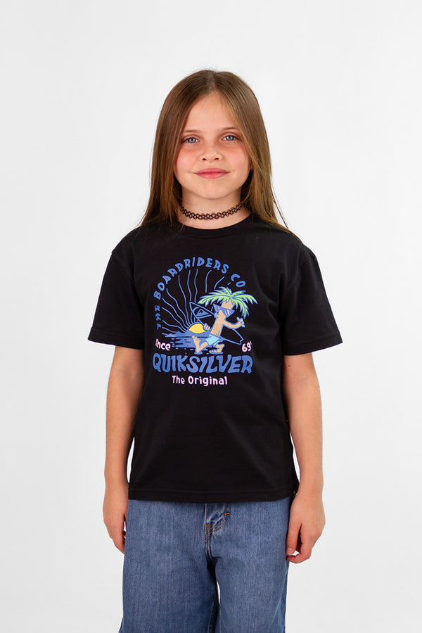 Remera Quiksilver Kids  Negro