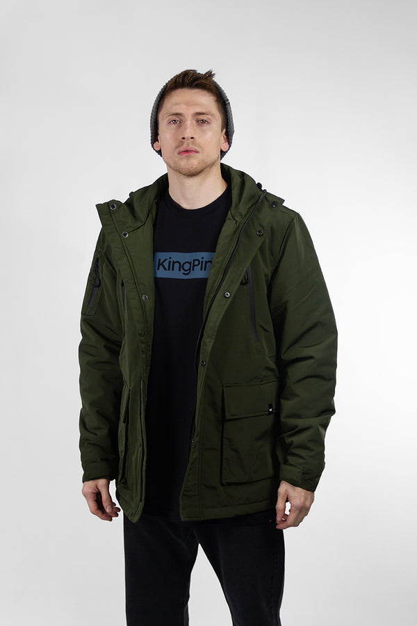 Campera Kingpin H Parka Militar Verde