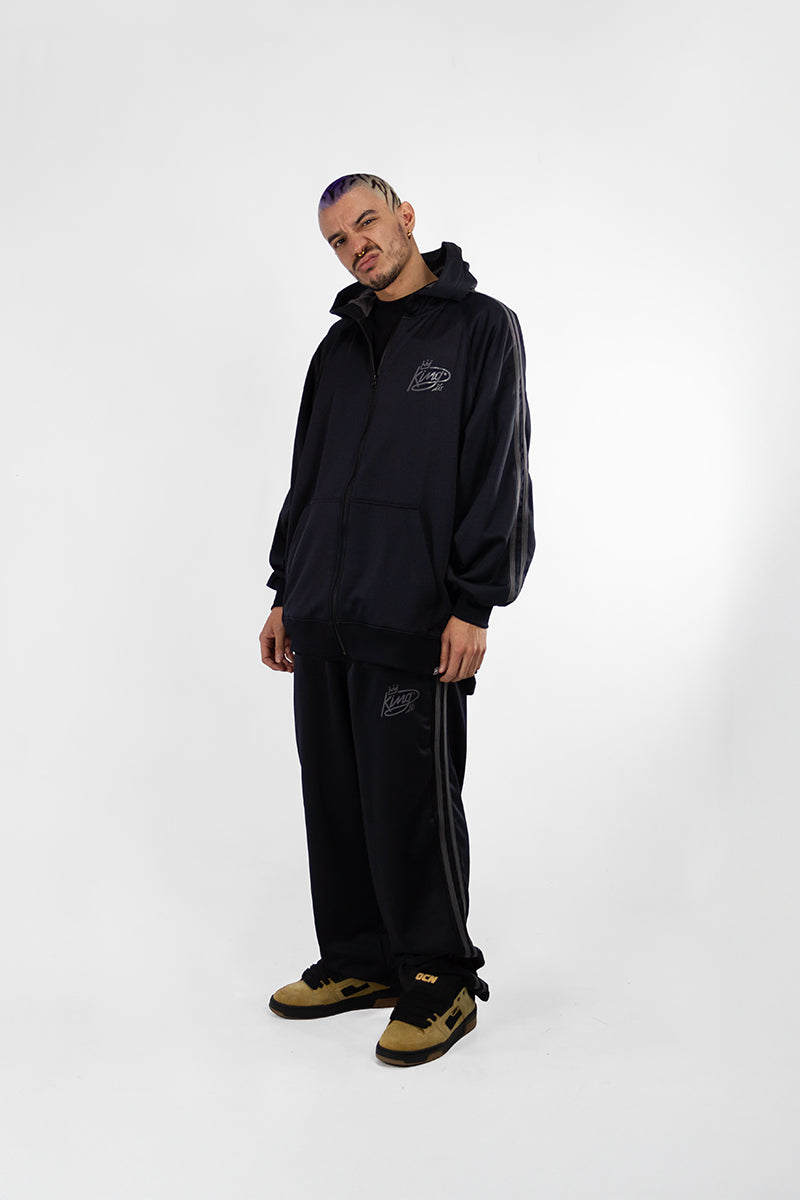 Jogging King Of Art H Strips Negro/Gris