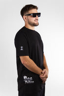 Remera Dos Padres H Diseño Negro 5D