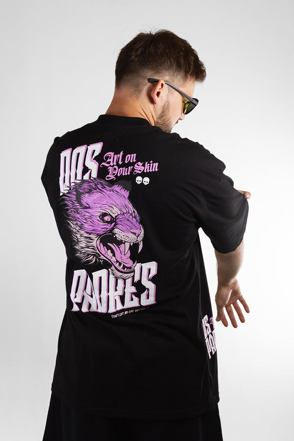 Remera Dos Padres Oversize Negro