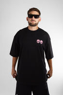 Remera Dos Padres H 2 Fat Oversize Negro Violeta