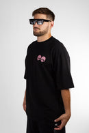 Remera Dos Padres H 2 Fat Oversize Negro Violeta