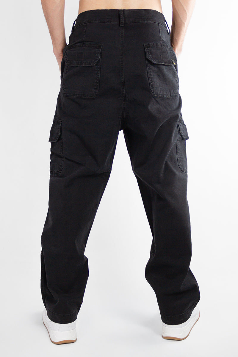 Pantalon Kingpin  Hombre Cargo Negro