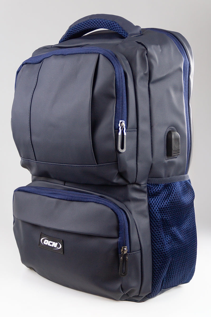 Mochila Ocn Hombre Dual Imp Azul