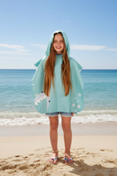 Poncho Mibi Shark Verde Agua