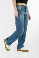 Jean Mormaii Mujer Straight Azul 716
