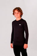 Remera Manga Larga Ocn Térmica Teen Negro Importado