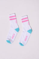 Medias Ocn M Tenis C/T Blanco/Rosa/Celeste Pack x1 Par