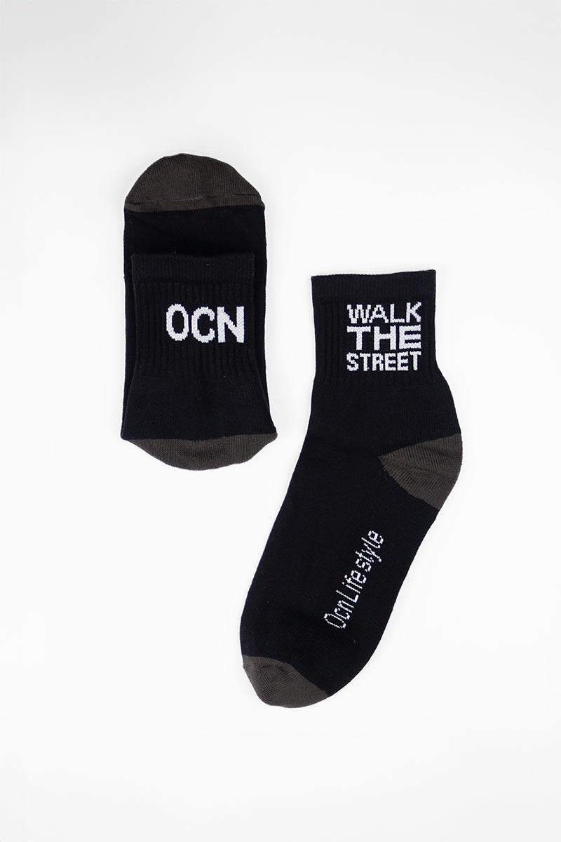 Medias Ocn Negro/Blanco