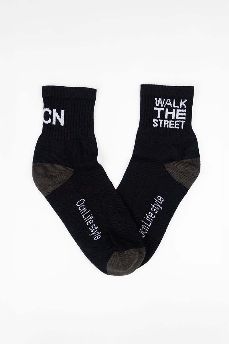 Medias Ocn Negro/Blanco
