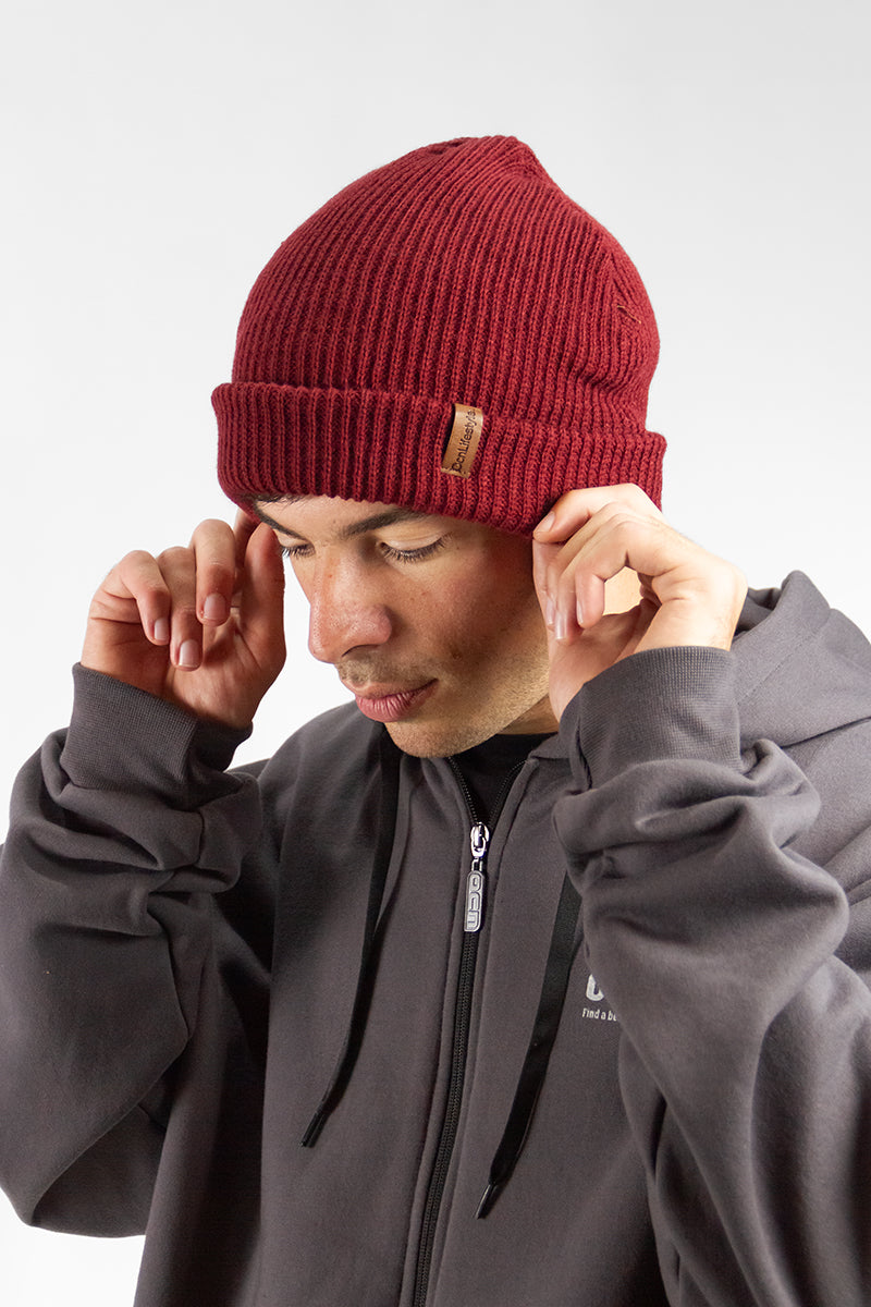 Gorro De Lana Ocn Caanale Large Bordo 643