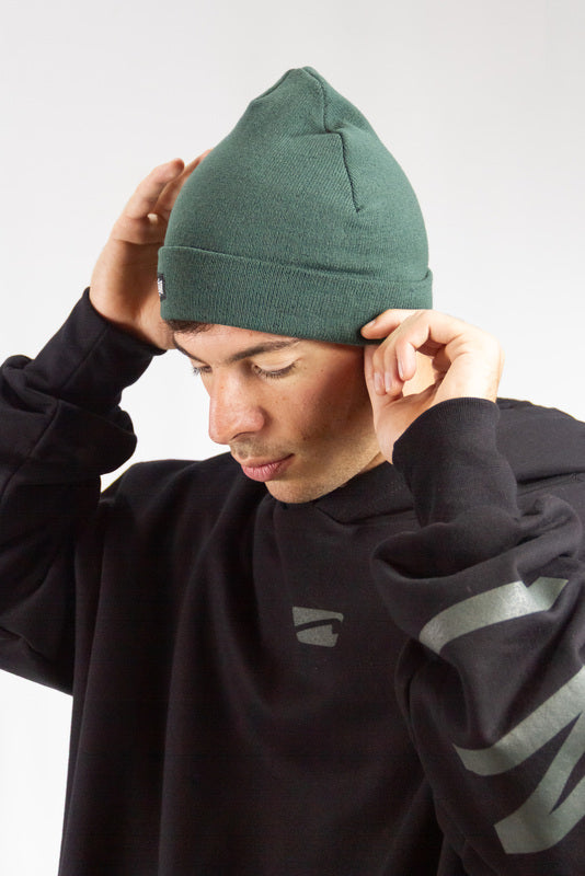 Gorro De Lana Ocn Liso Verde 606