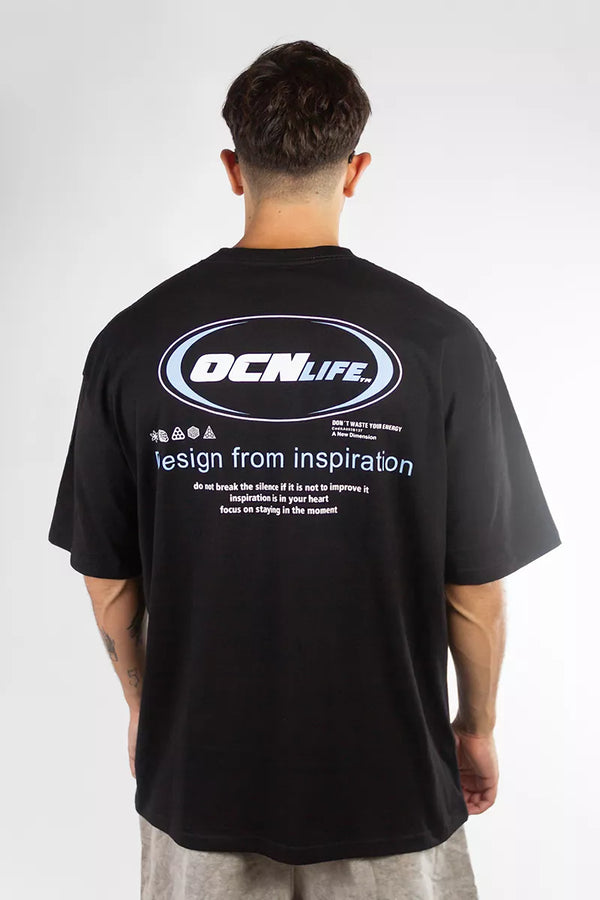 Remera Ocn H Original Oversize Negro I6