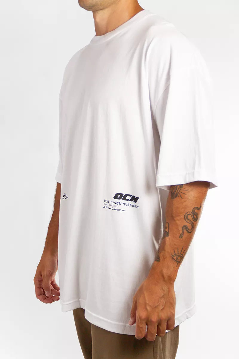 Remera Ocn Original Oversize Blanco (I6)