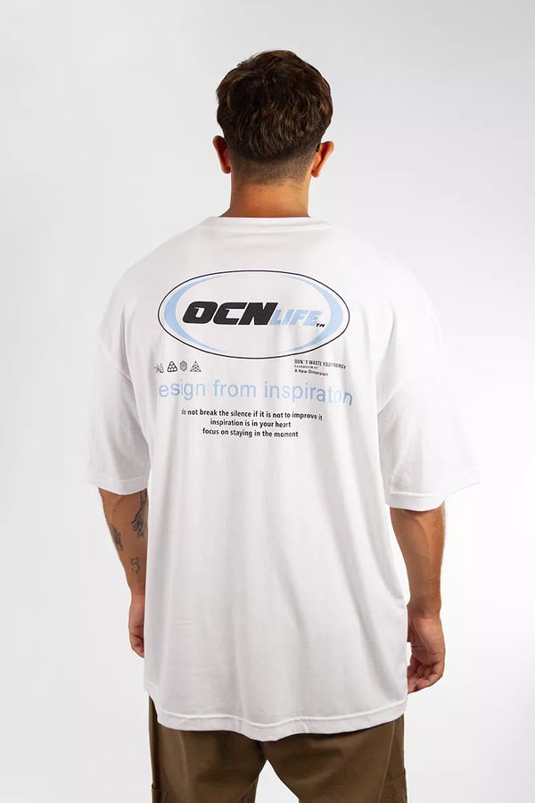 Remera Ocn Original Oversize Blanco (I6)