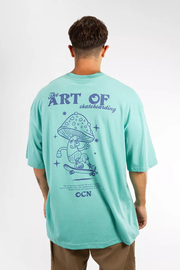 Remera Ocn Hombre Original Oversize Verde (I7)