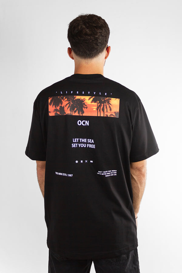 Remera Ocn H Premiun Negro N1