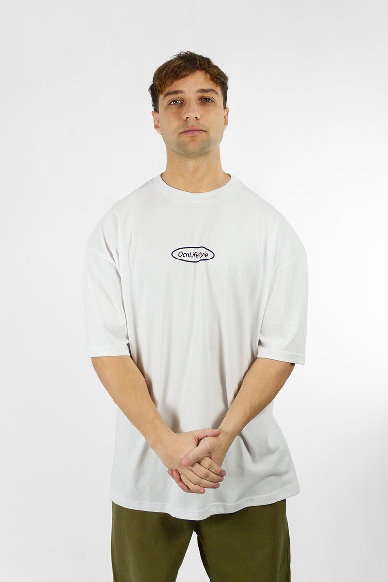 Remera Ocn Hombre Original Oversize Blanco 602F6