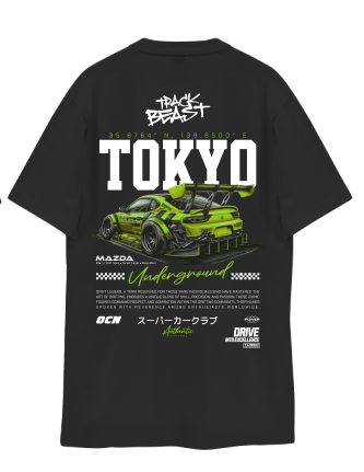 Remera Ocn Kids Racing Negro 701X0