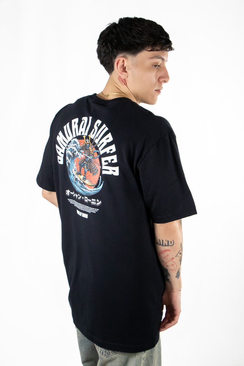 Remera Ocn H Orian Relax Negro 701E4