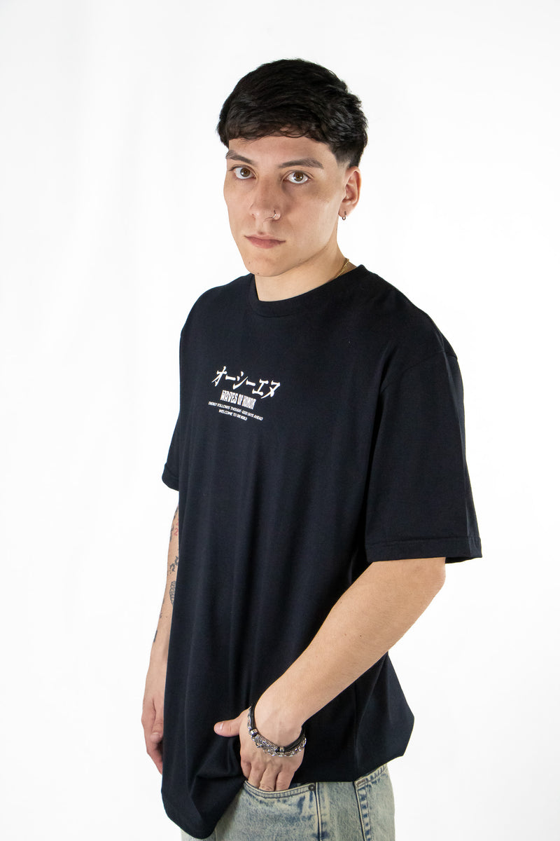 Remera Ocn H Orian Relax Negro 701E4